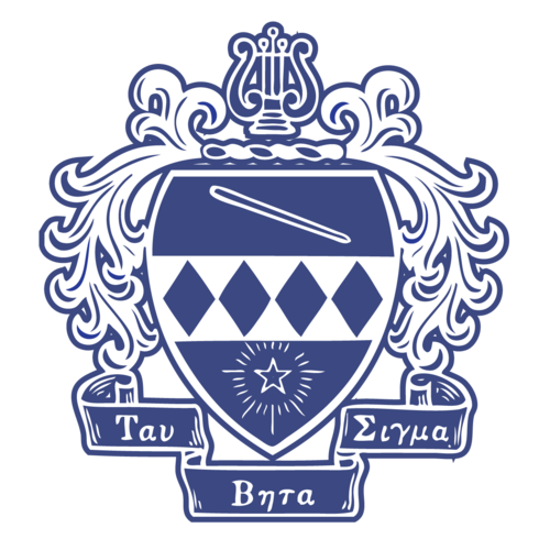 Tau Beta Sigma logo with link to the Beta Xi Chapter website